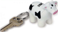 Key Chains: Cow Stress Ball Keychains